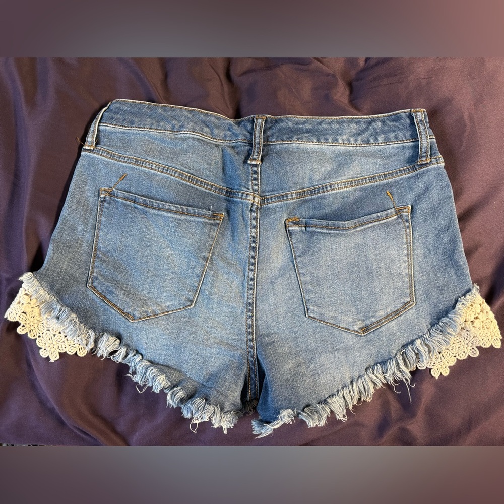 High Rise Jean Shorts - Picture 2 of 3